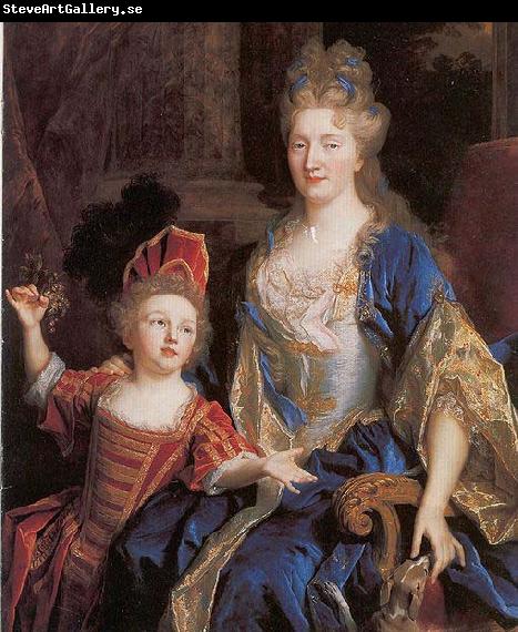 Nicolas de Largilliere Portrait of Catherine Coustard with her daughter Leonor